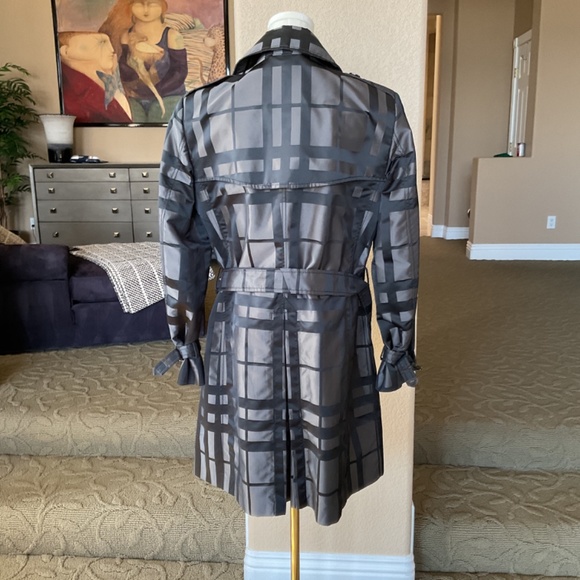 Burberry London Trench Plaid black/grey,  size 10 - Picture 7 of 14